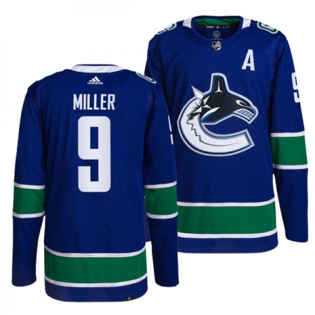Dresovi Vancouver Canucks JT Miller 9 Adidas Plava Authentic - Muške Dresovi Vancouver Canucks JT Miller 9 Adidas Plava Authentic - Muške